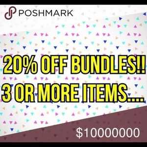 Bundles of 3 or more get 20% off!